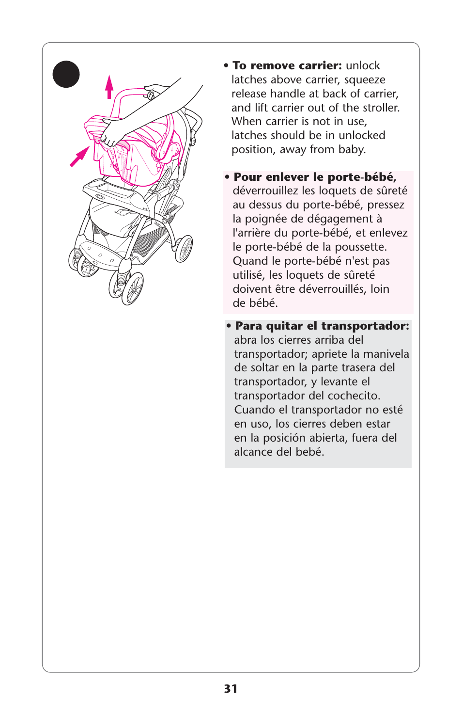 Graco 1760752 User Manual | Page 31 / 36
