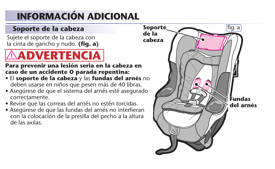 Advertencia, Información adicional | Graco 65 User Manual | Page 101 / 104