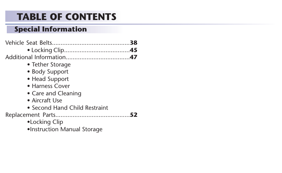 Graco 65 User Manual | Page 3 / 104