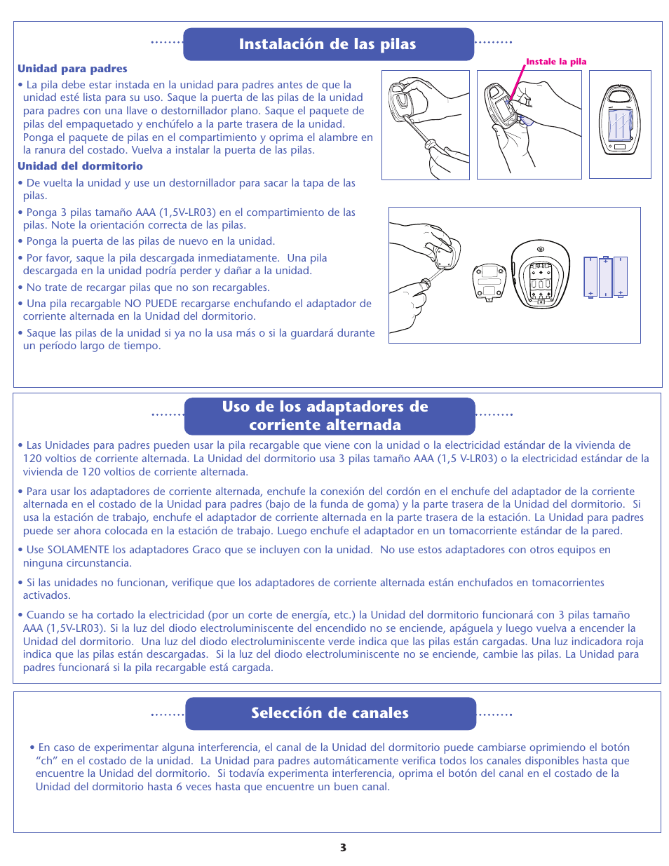 Graco IMONITOR 2791 User Manual | Page 9 / 12