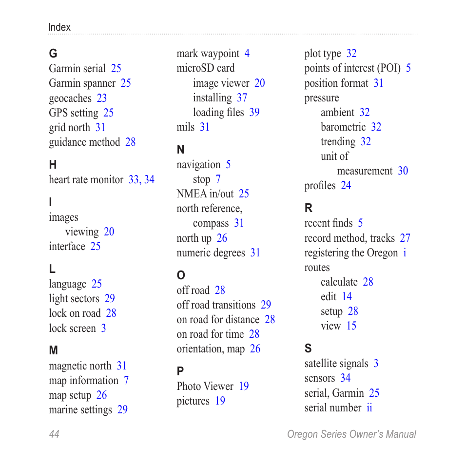 Garmin Oregon 450 User Manual | Page 50 / 52