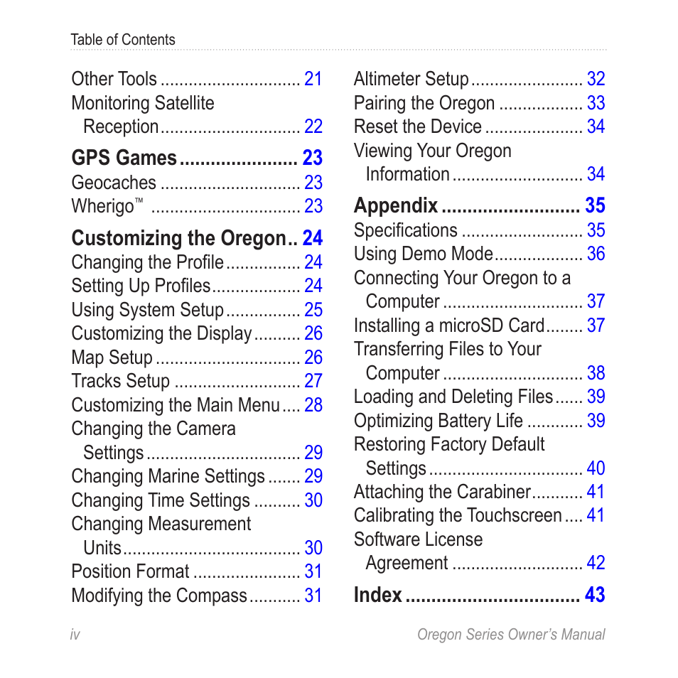 Garmin Oregon 450 User Manual | Page 6 / 52