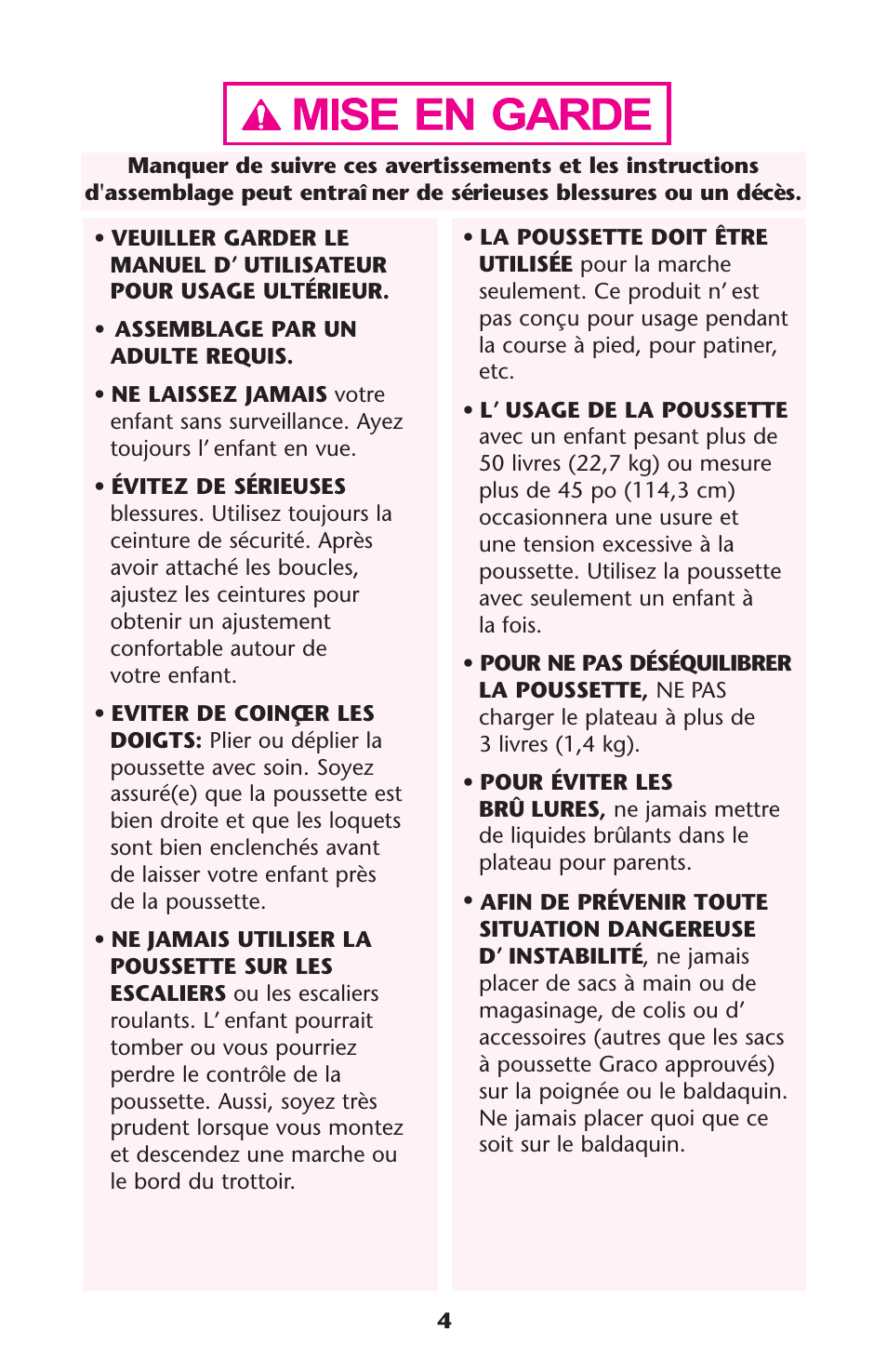 Graco Alano 1751552 User Manual | Page 4 / 112