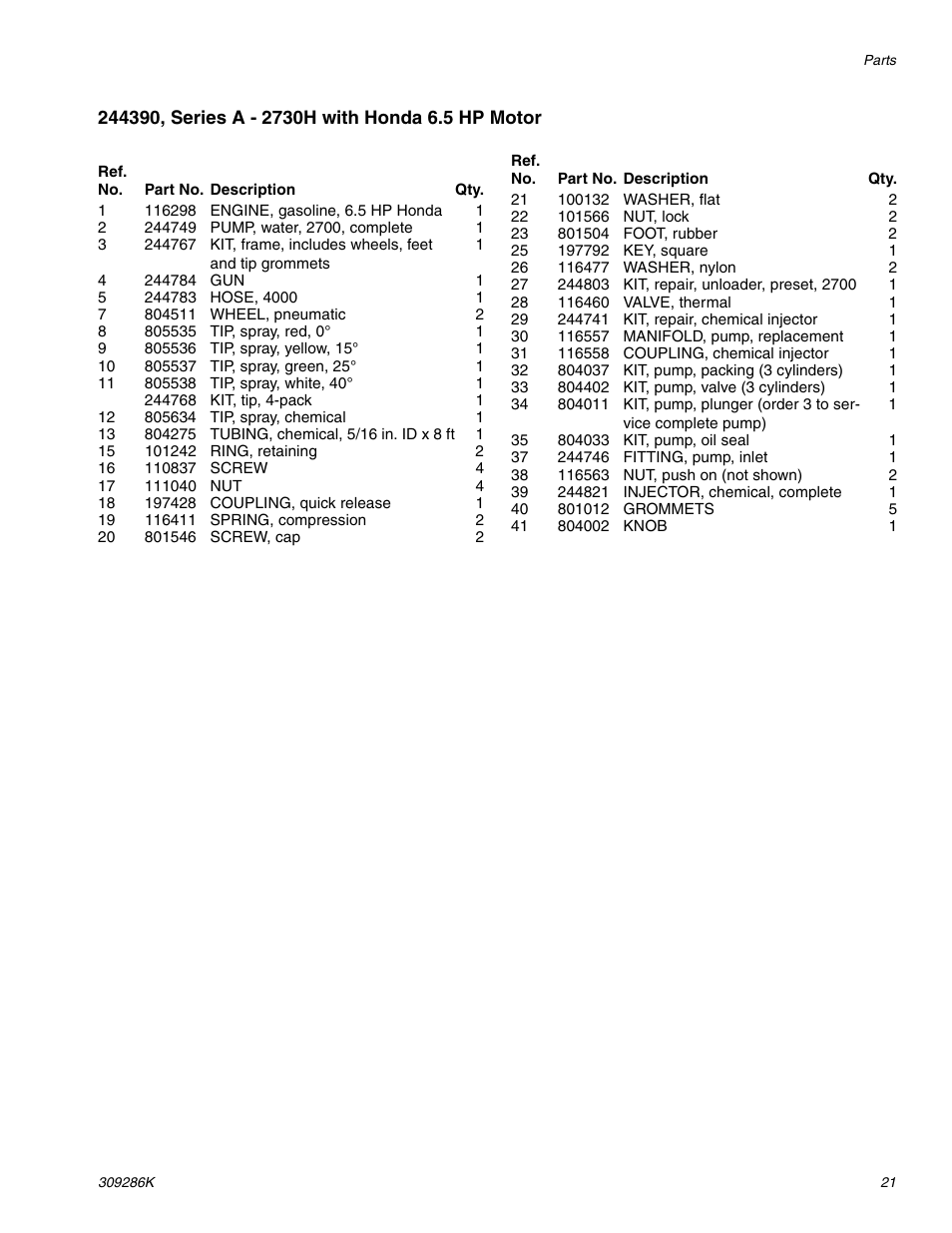 Graco 2730H User Manual | Page 21 / 24