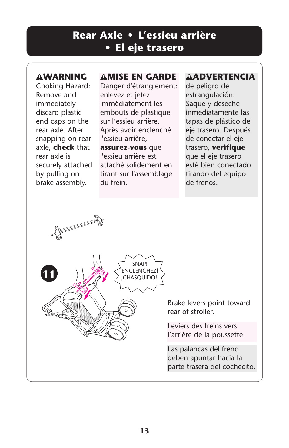 2ear s | Graco MetroLite 1763281 User Manual | Page 13 / 40