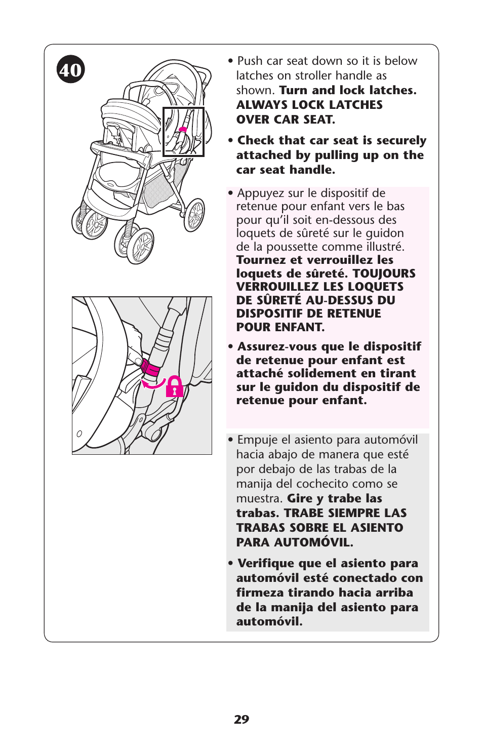 Graco MetroLite 1763281 User Manual | Page 29 / 40