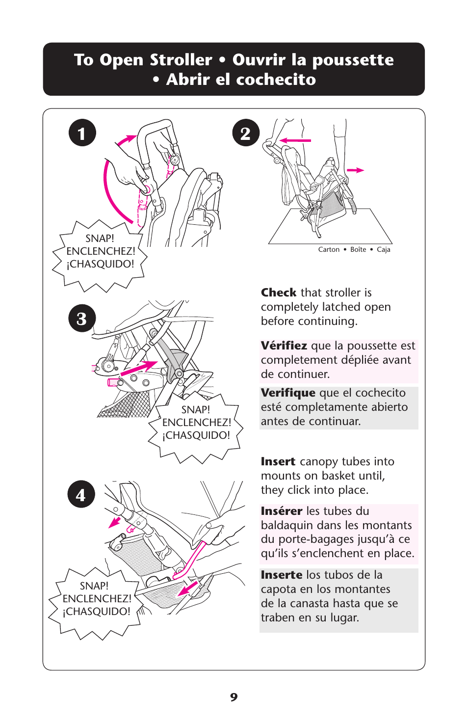 4o s | Graco MetroLite 1763281 User Manual | Page 9 / 40