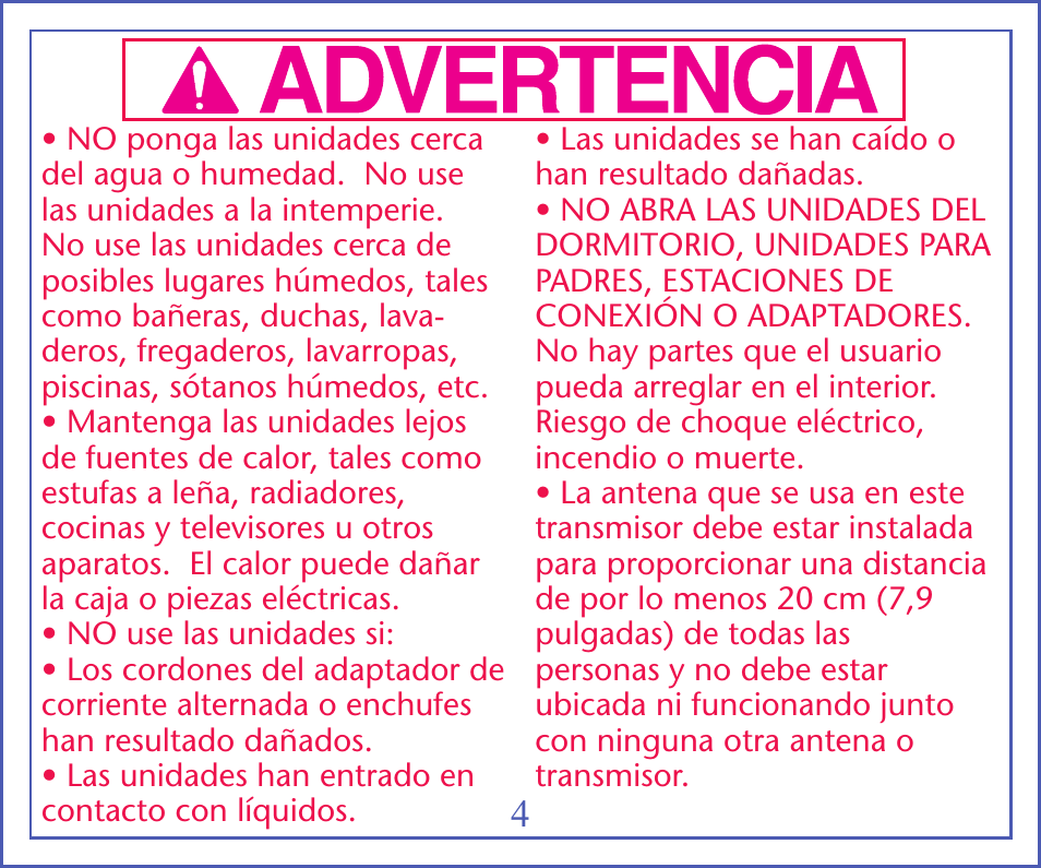 Graco IMONITOR 2M13 User Manual | Page 39 / 67