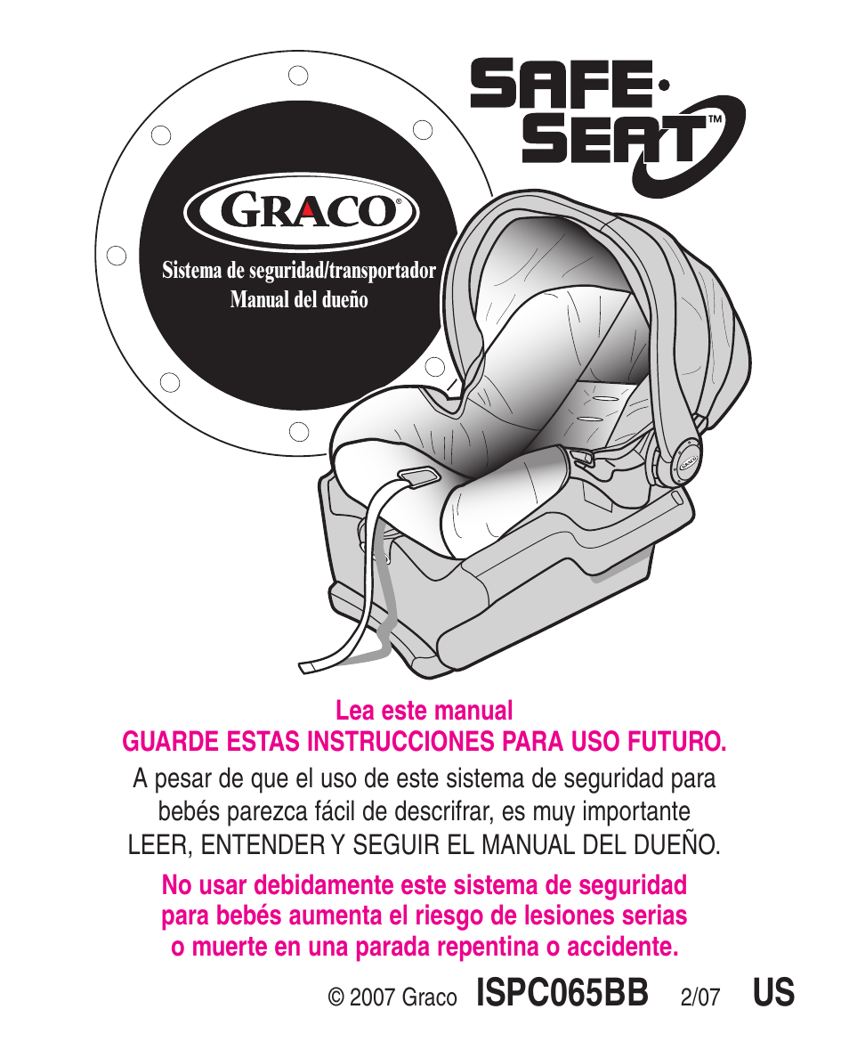 Ispc065bb | Graco SafeSeat Birkshire 8A12BKR User Manual | Page 45 / 88