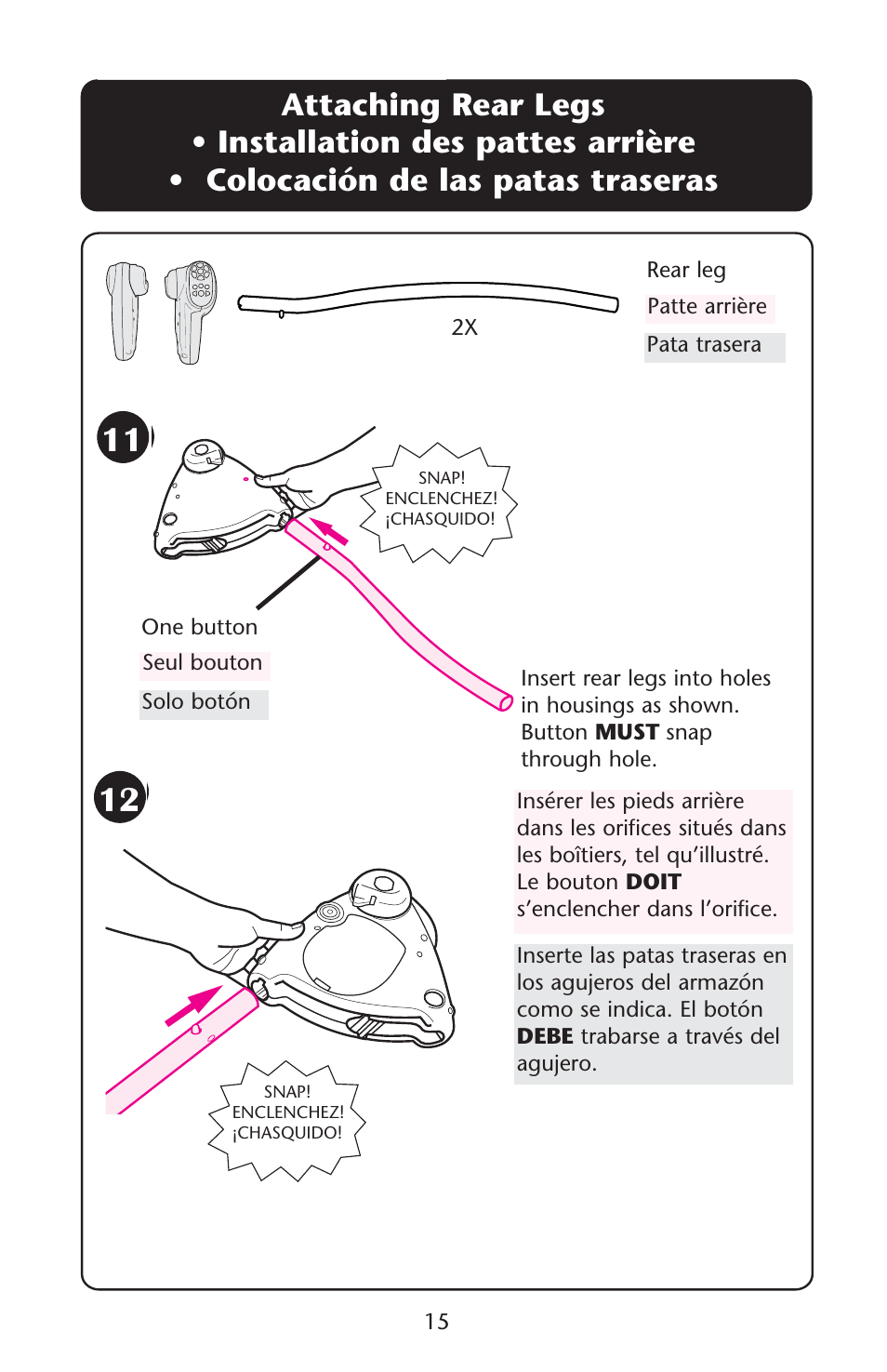 Graco Swing 'N Bounce 1764336 User Manual | Page 15 / 52