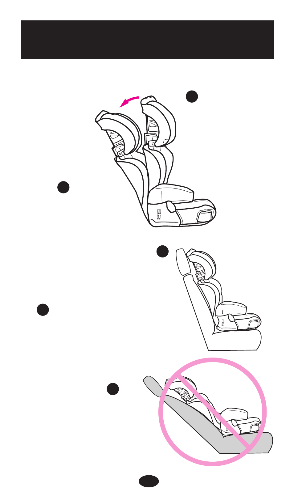 Posiciones del asiento para niños | Graco 8498 User Manual | Page 62 / 76
