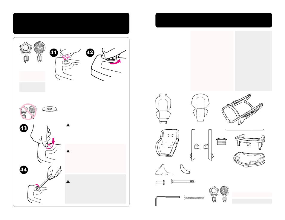 Mix ‘n move, Toys (on certain models) • des jouets mix ‘n move, Sur certains modèles) • juguetes mix ‘n move | En ciertos modelos) | Graco 3868 User Manual | Page 24 / 28