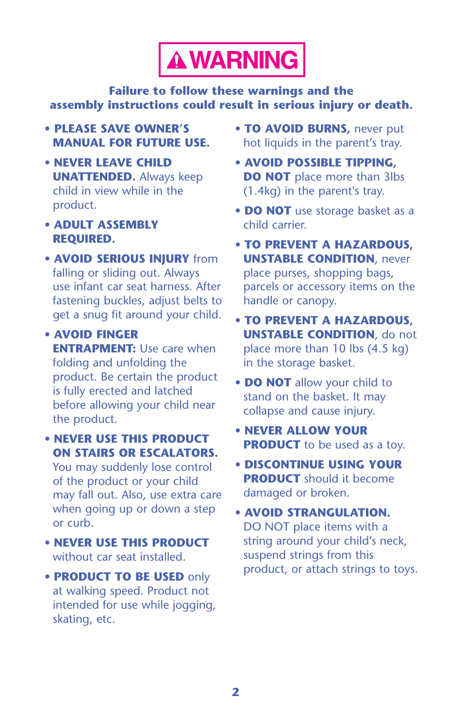 Graco 32 User Manual | Page 2 / 100