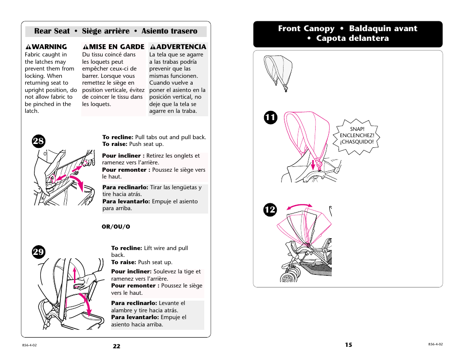 Graco 7934 User Manual | Page 22 / 36