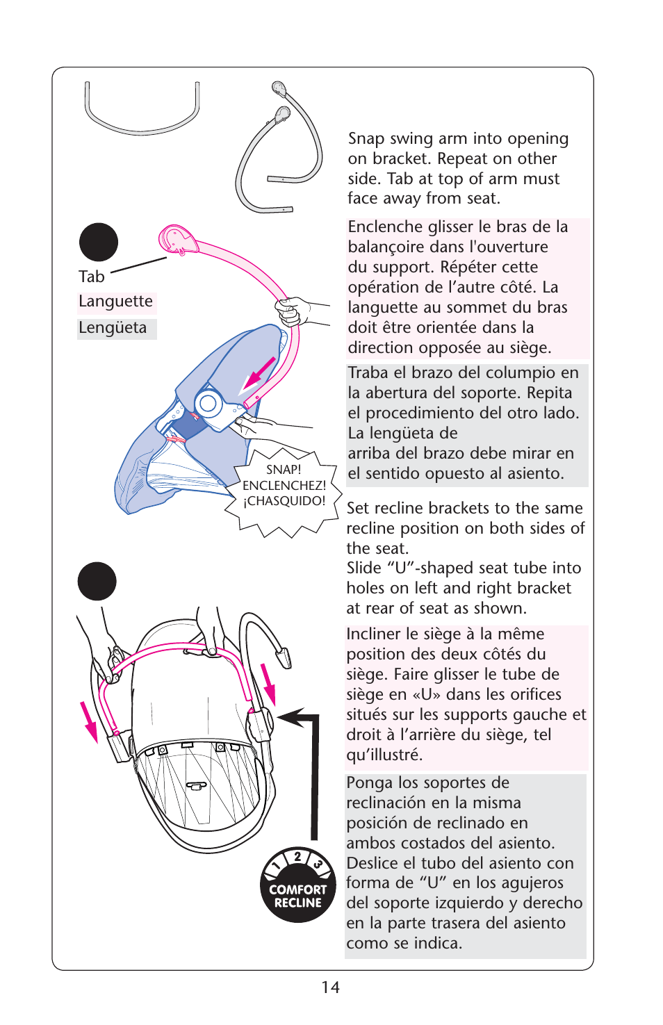 Graco Silhouette 1762256 User Manual | Page 14 / 40