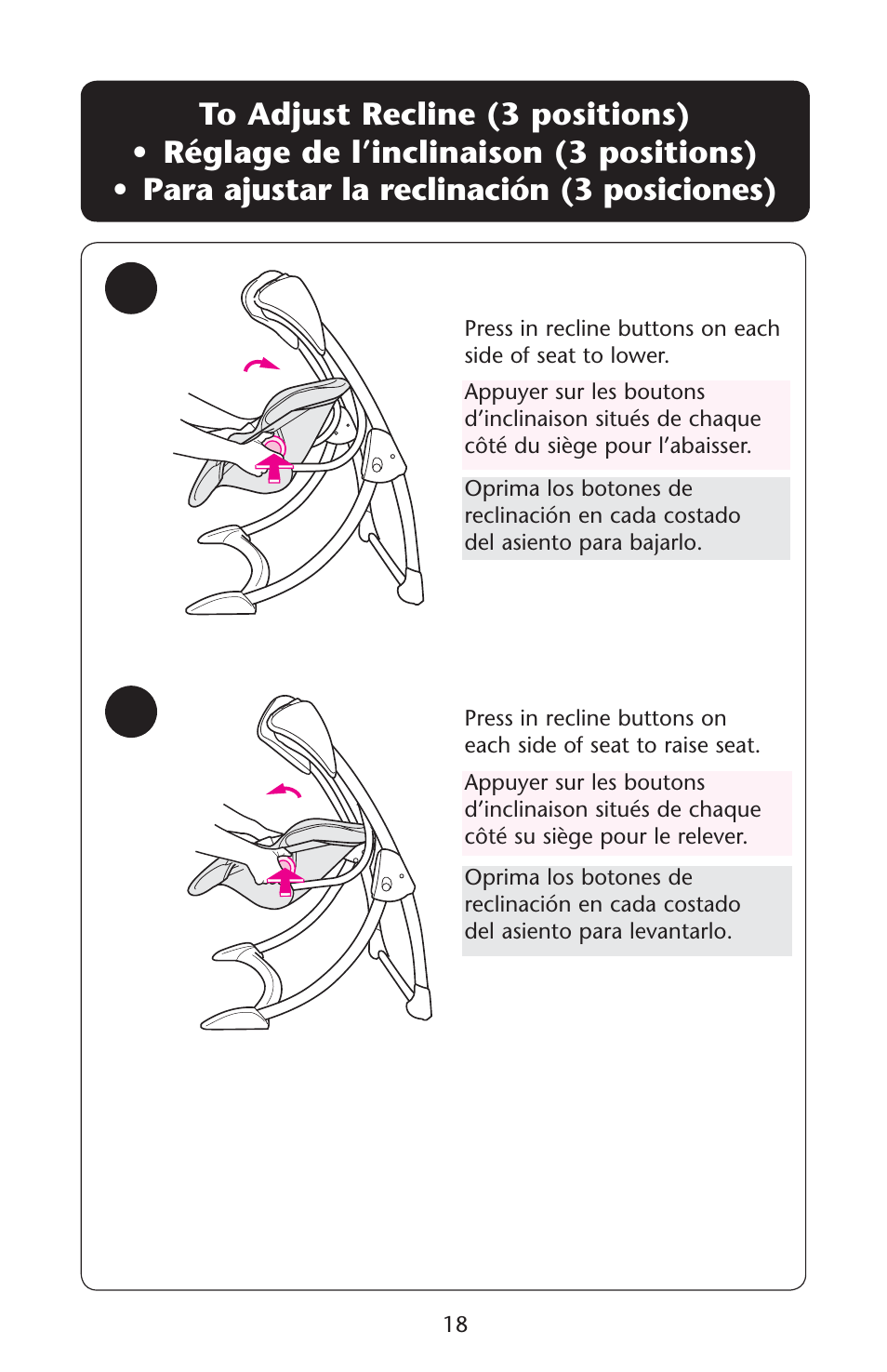 Graco Silhouette 1761304 User Manual | Page 18 / 44