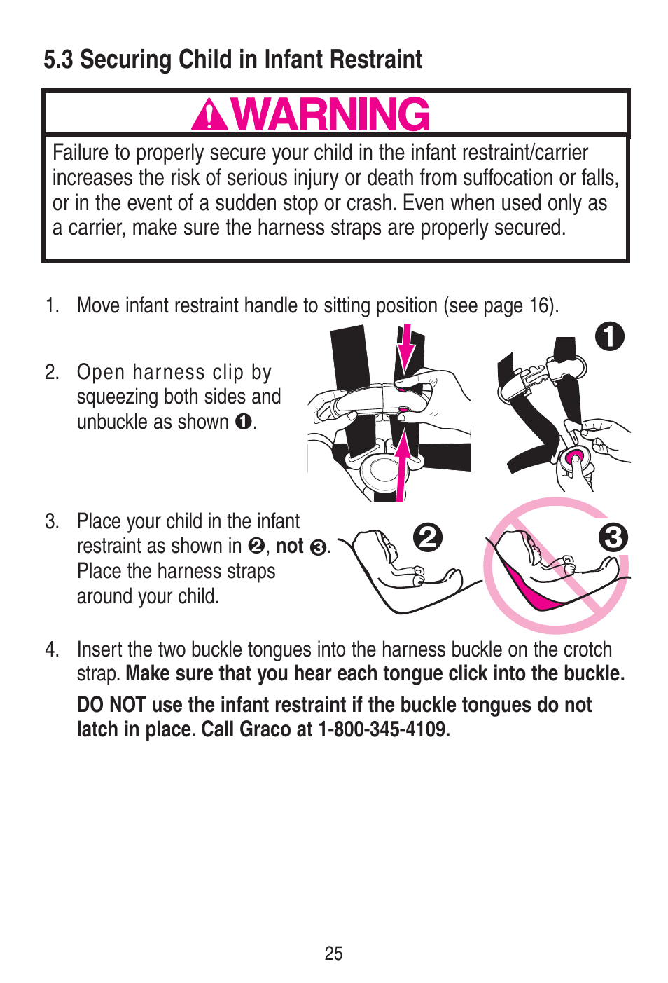 Awarning | Graco SNUGRIDE 30 PD115793C User Manual | Page 25 / 88