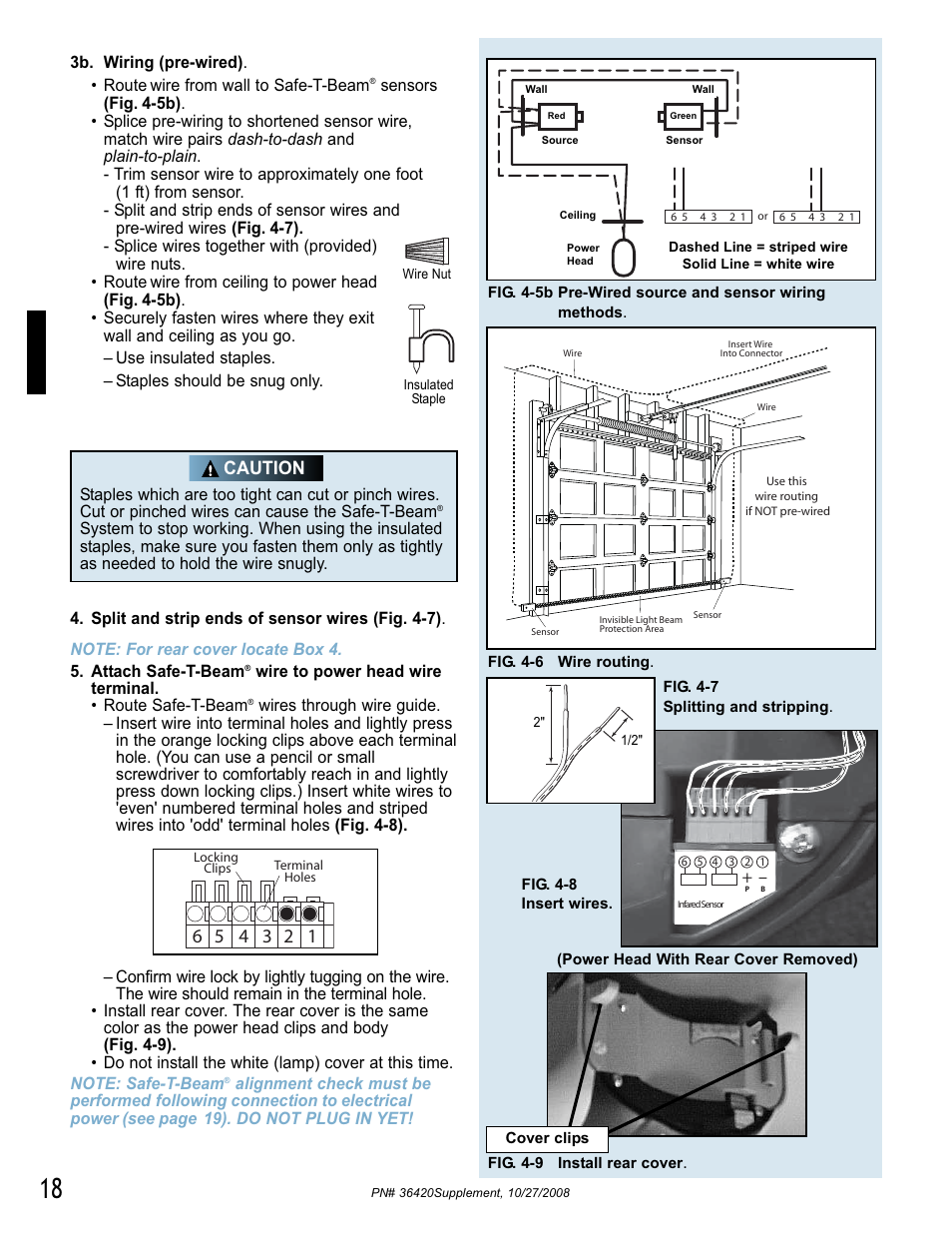 Caution | Genie BeltLift 1022 User Manual | Page 18 / 66