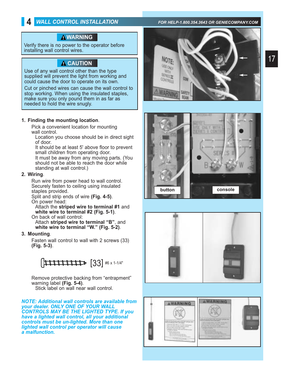 Genie 3452535556 GCG User Manual | Page 17 / 27