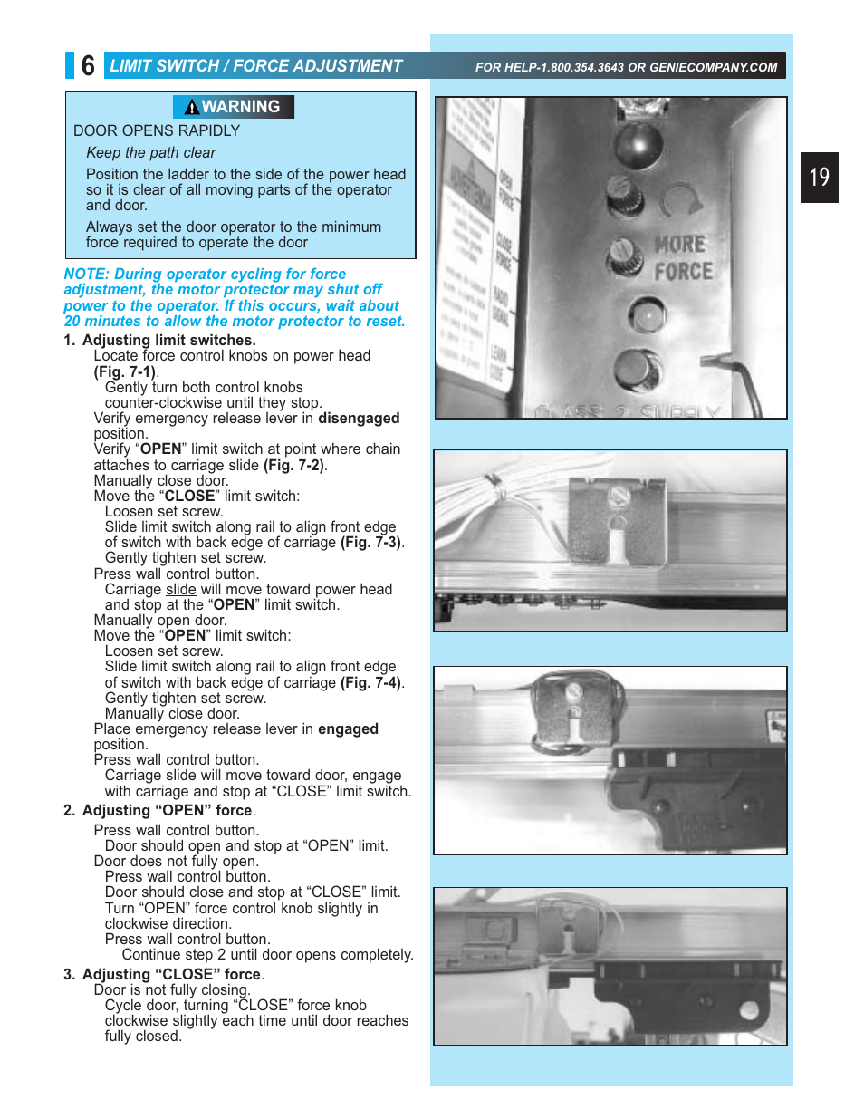 Genie 3452535556 GCG User Manual | Page 19 / 27