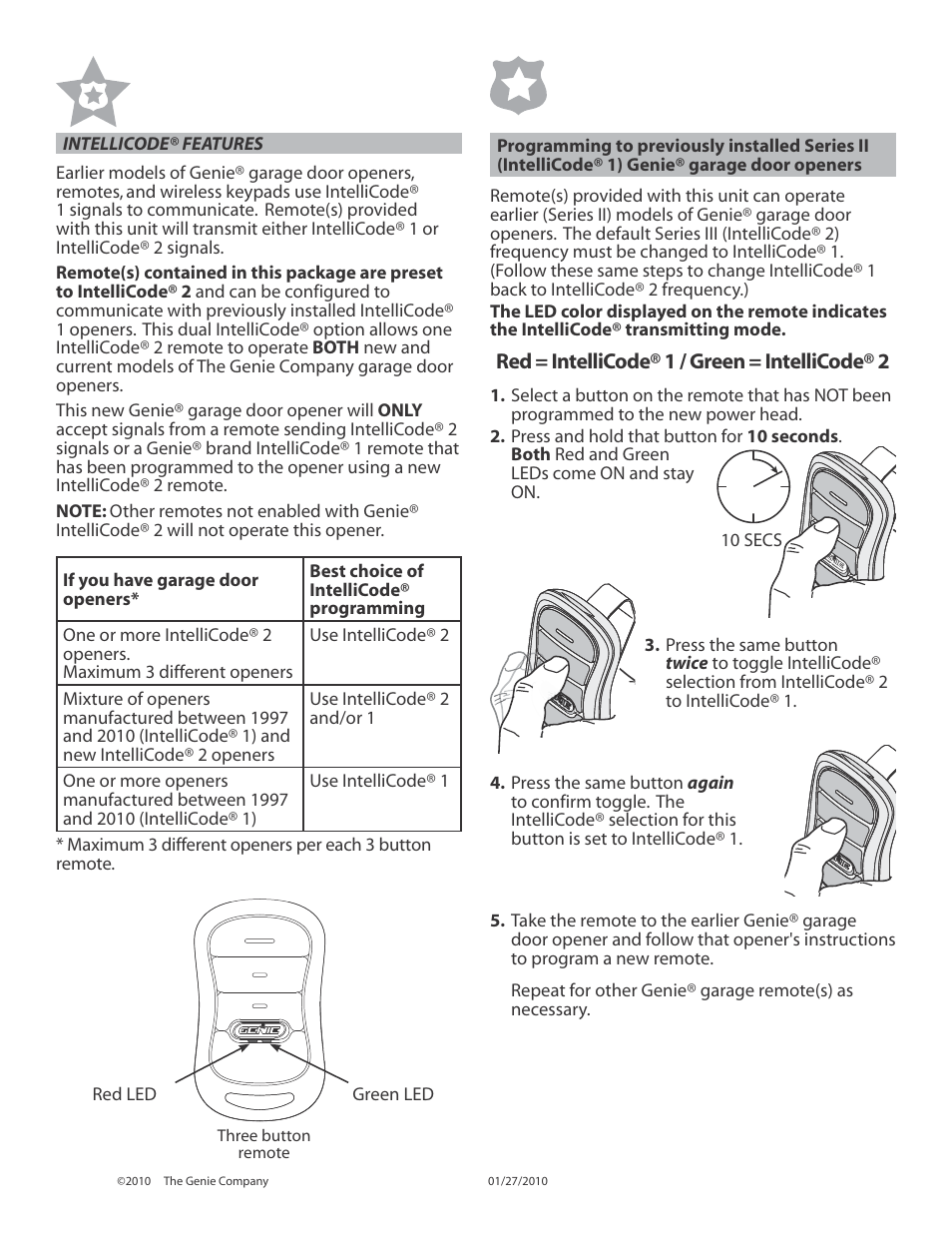 Genie INTELLIG 3024 User Manual | Page 15 / 26
