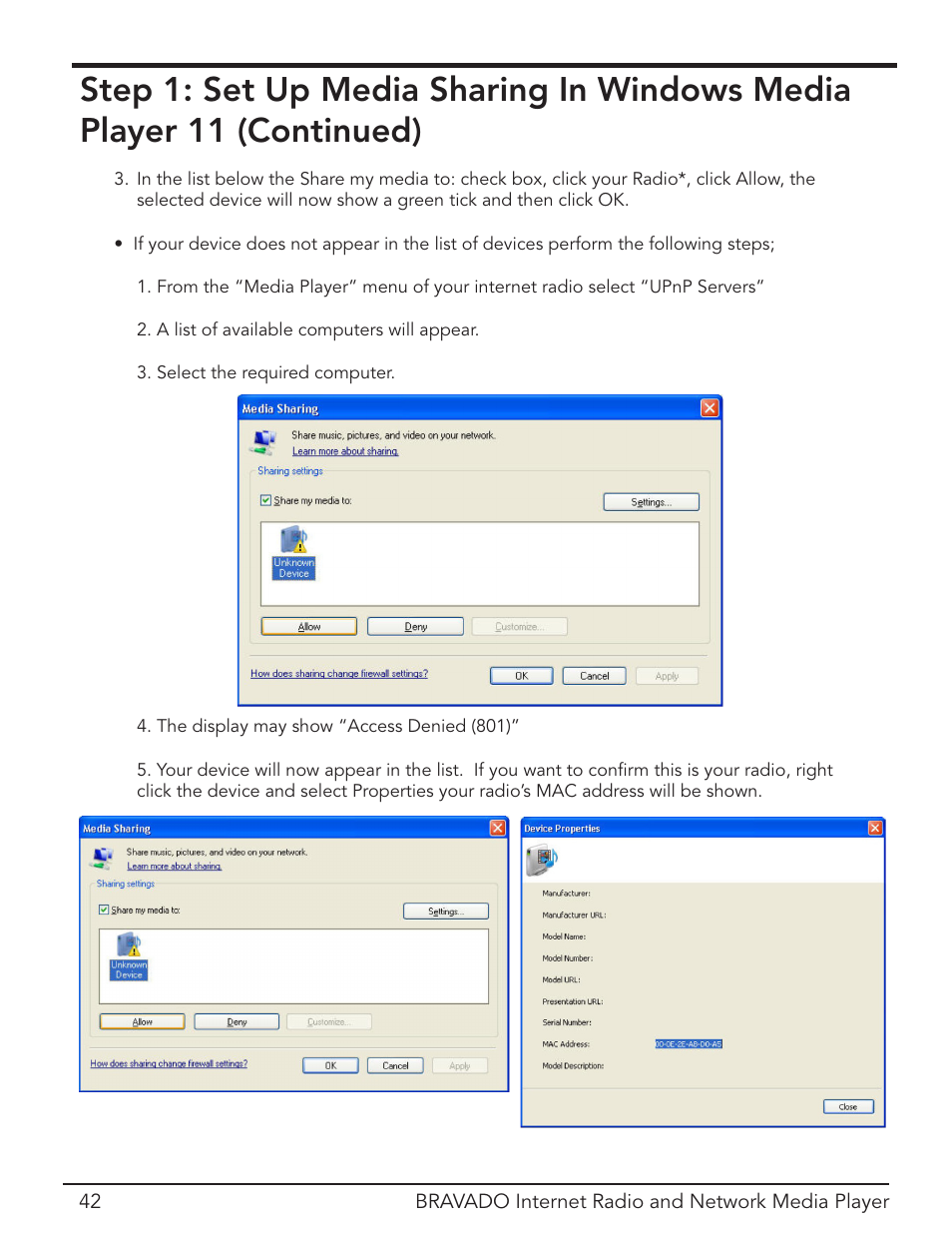 Grace Digital Bravado GDI-IRD4400M User Manual | Page 42 / 48