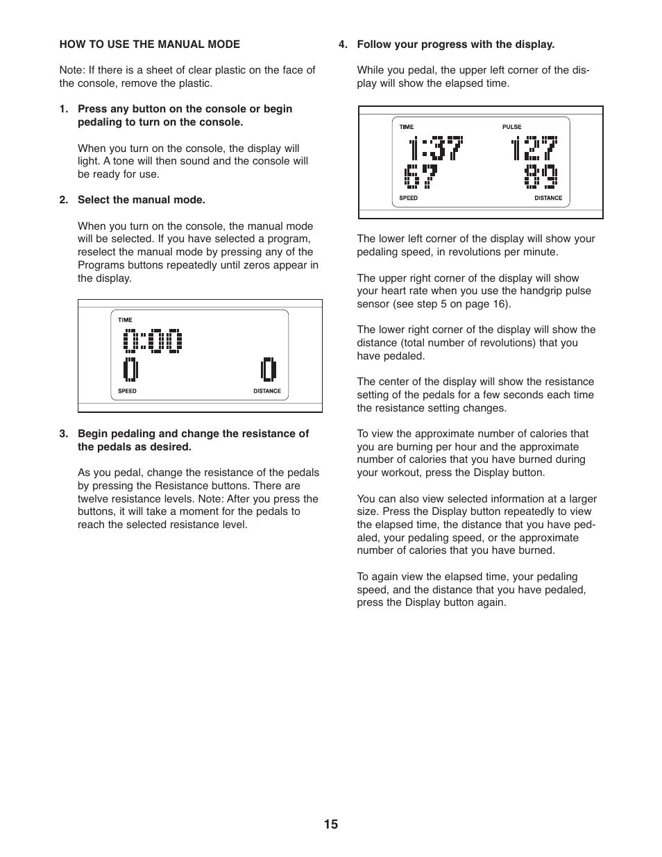 Gold's Gym GGEL68108.0 User Manual | Page 15 / 28