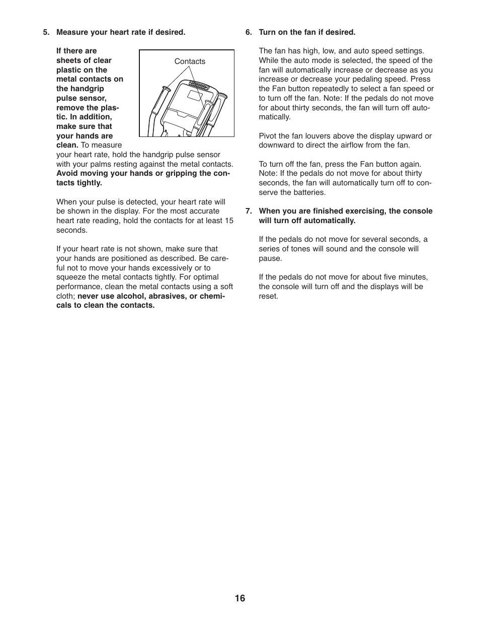 Gold's Gym GGEL68108.0 User Manual | Page 16 / 28