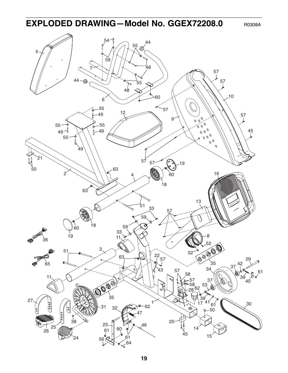 Gold's Gym 300 U GGEX72208.0 User Manual | Page 19 / 20