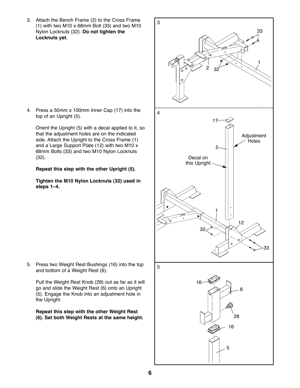 Gold's Gym XR25 GGBE24320 User Manual | Page 6 / 16