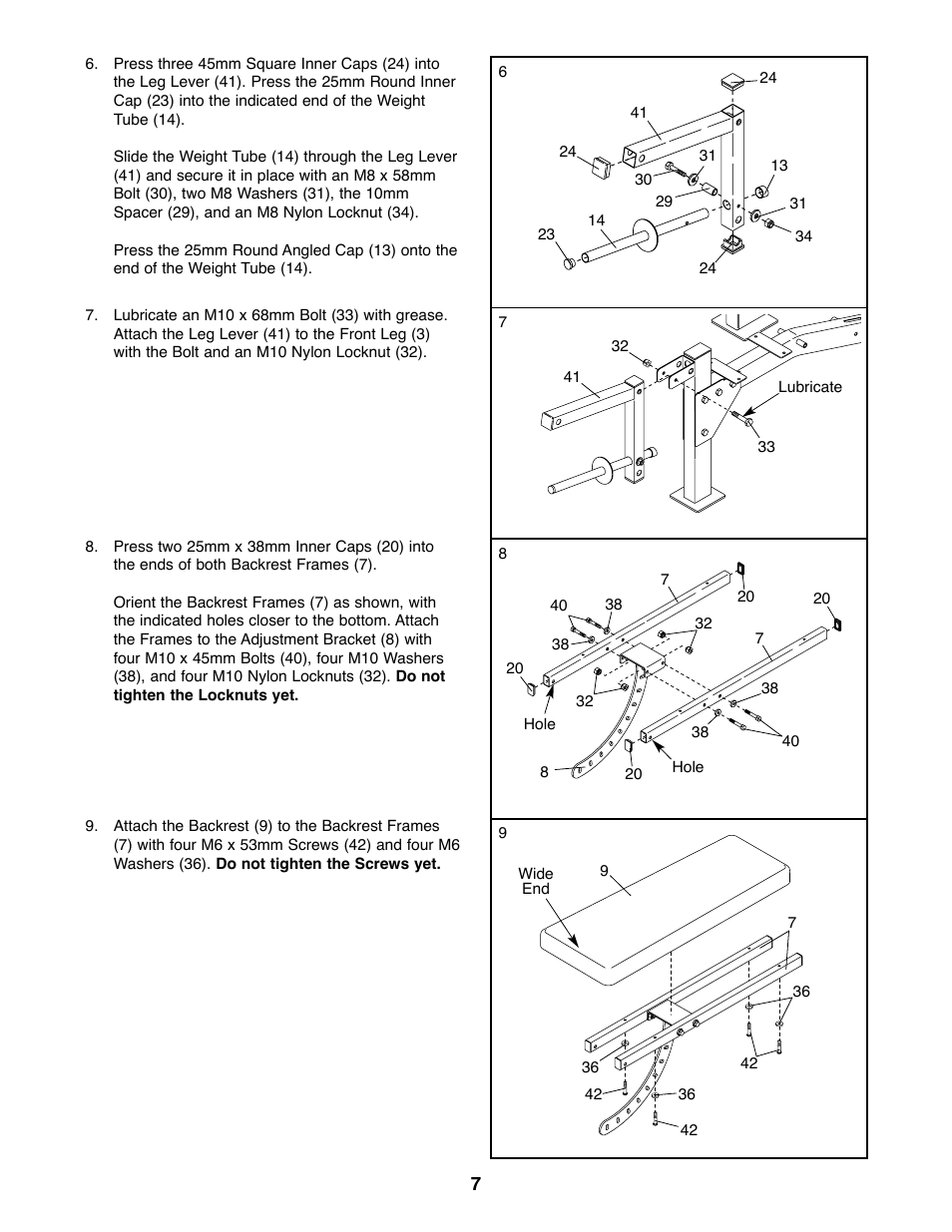 Gold's Gym XR25 GGBE24320 User Manual | Page 7 / 16