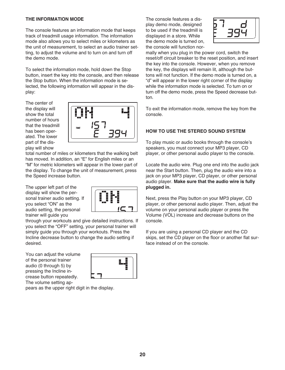 Gold's Gym Maxx Crosswalk 650 User Manual | Page 20 / 36