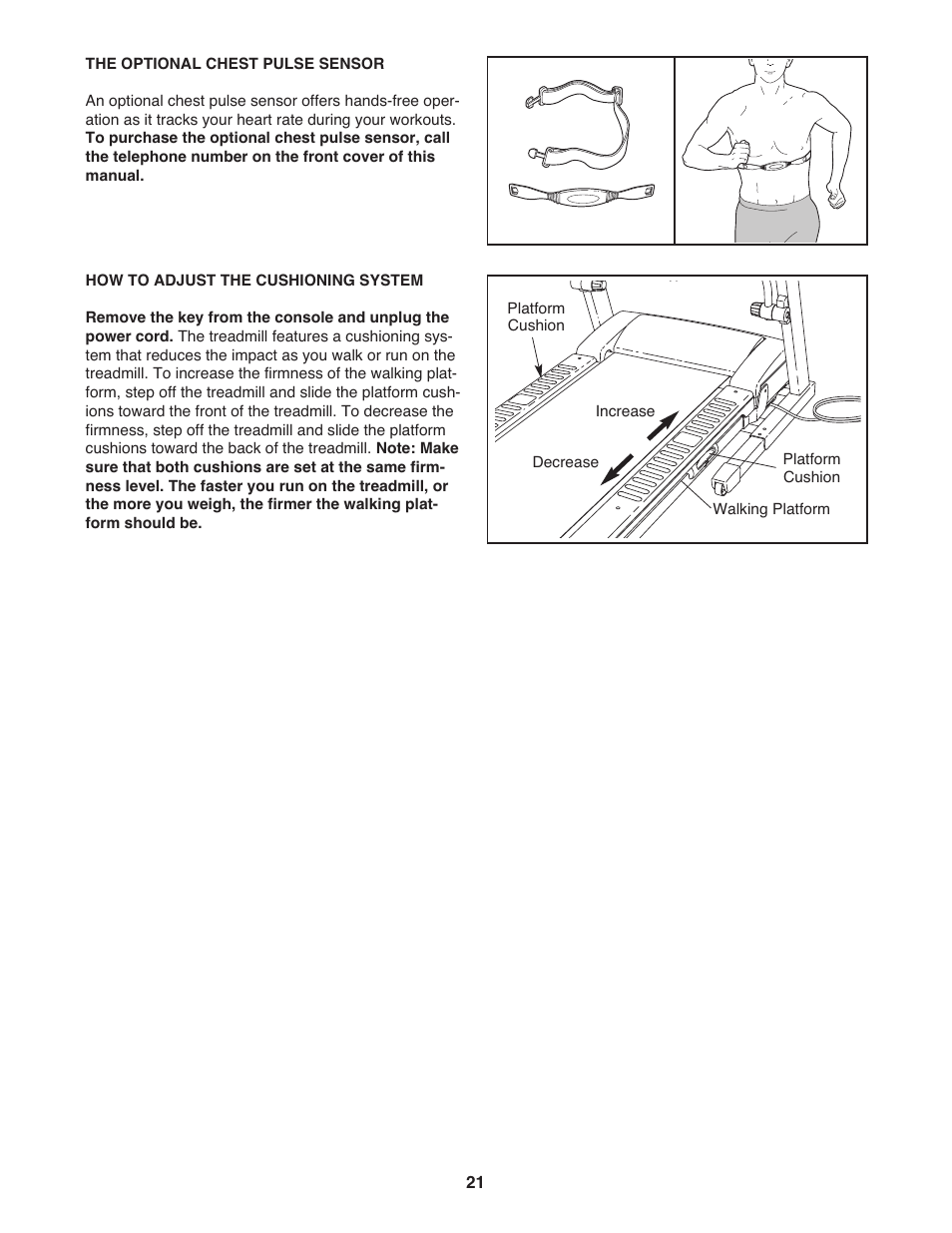 Gold's Gym Maxx Crosswalk 650 User Manual | Page 21 / 36