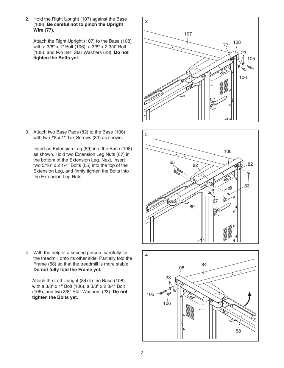 Gold's Gym Maxx Crosswalk 650 User Manual | Page 7 / 36