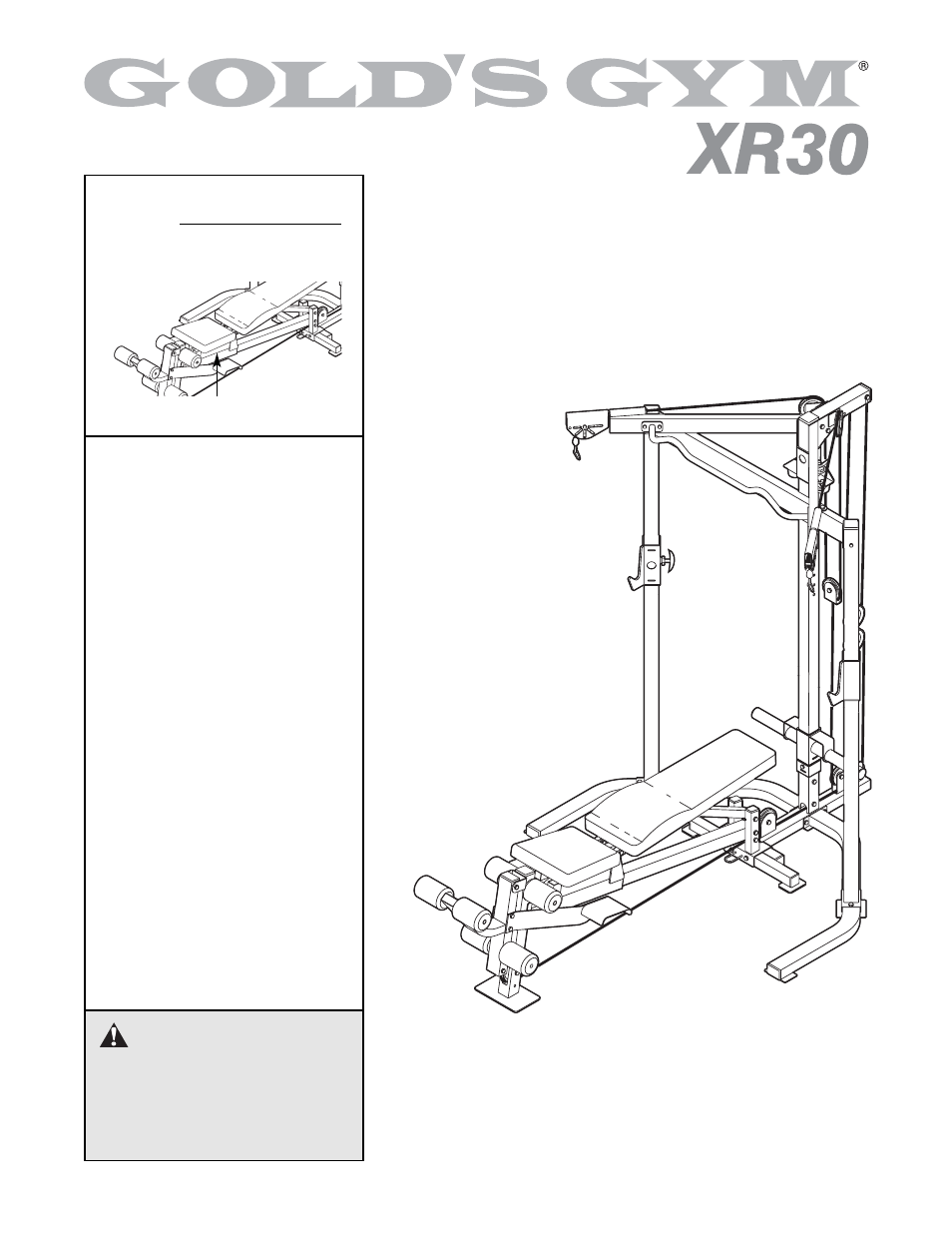 Gold's Gym GGBE29922 User Manual | 27 pages