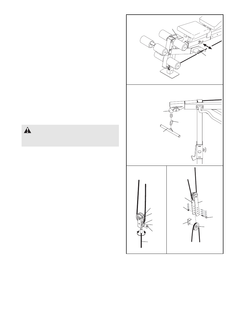 Warning | Gold's Gym GGBE29922 User Manual | Page 18 / 27