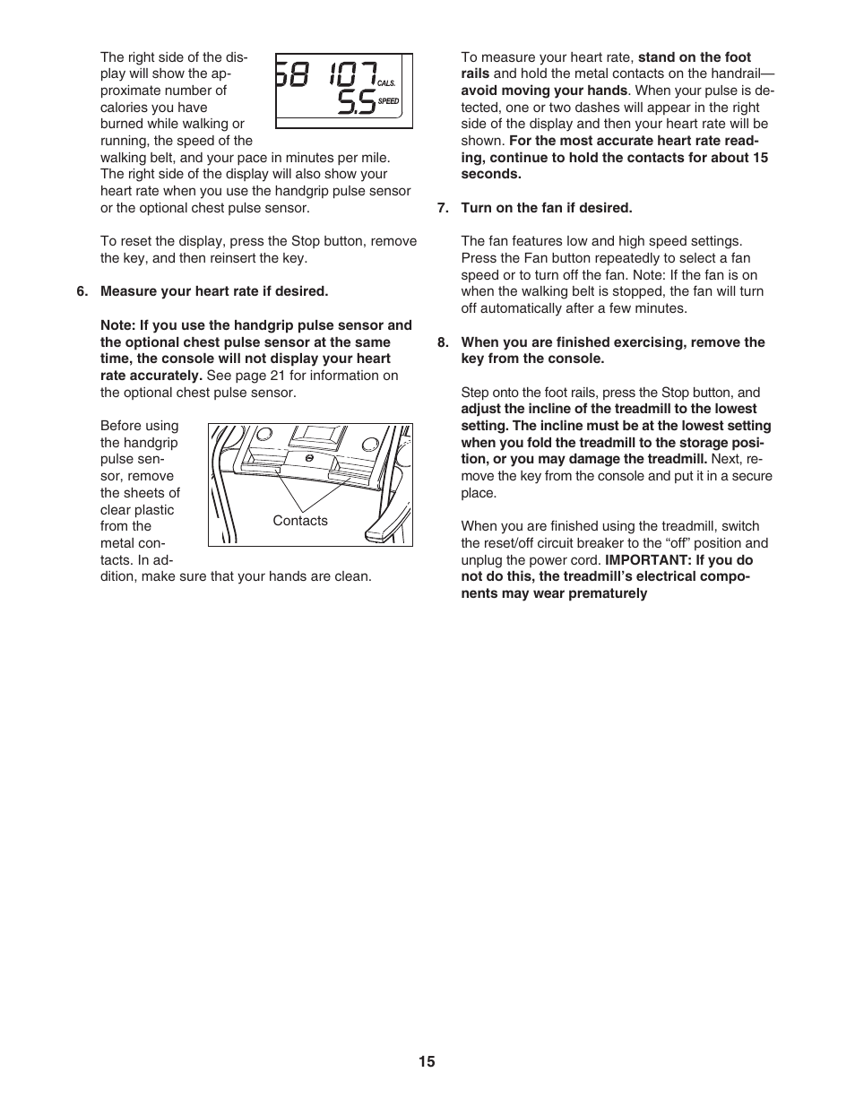 Gold's Gym CWTL05607 User Manual | Page 15 / 36