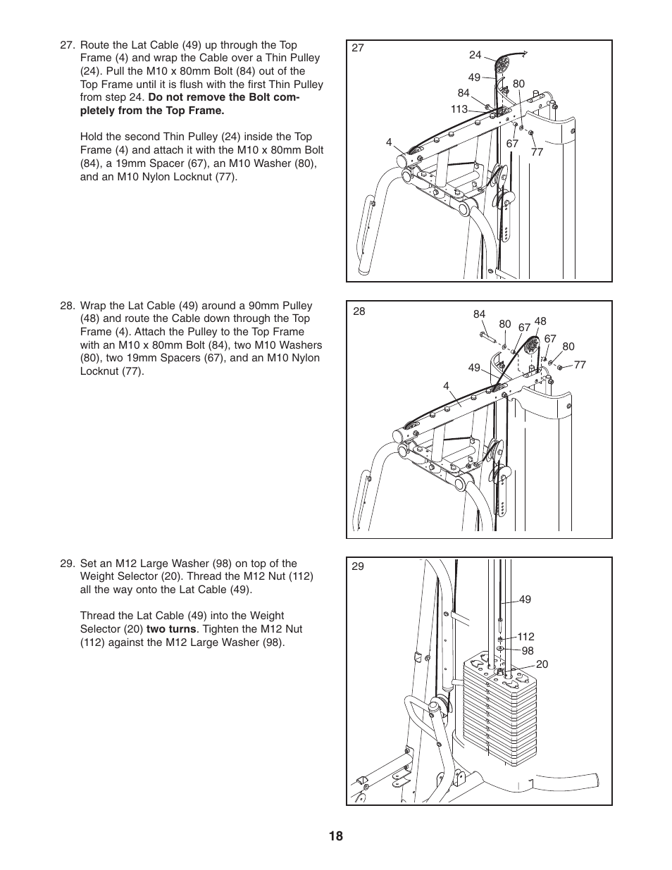 Gold's Gym Platinum GGSY3058.0 User Manual | Page 18 / 36