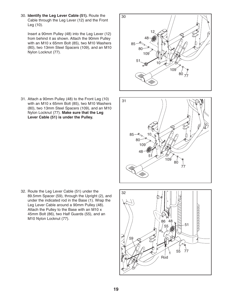 Gold's Gym Platinum GGSY3058.0 User Manual | Page 19 / 36