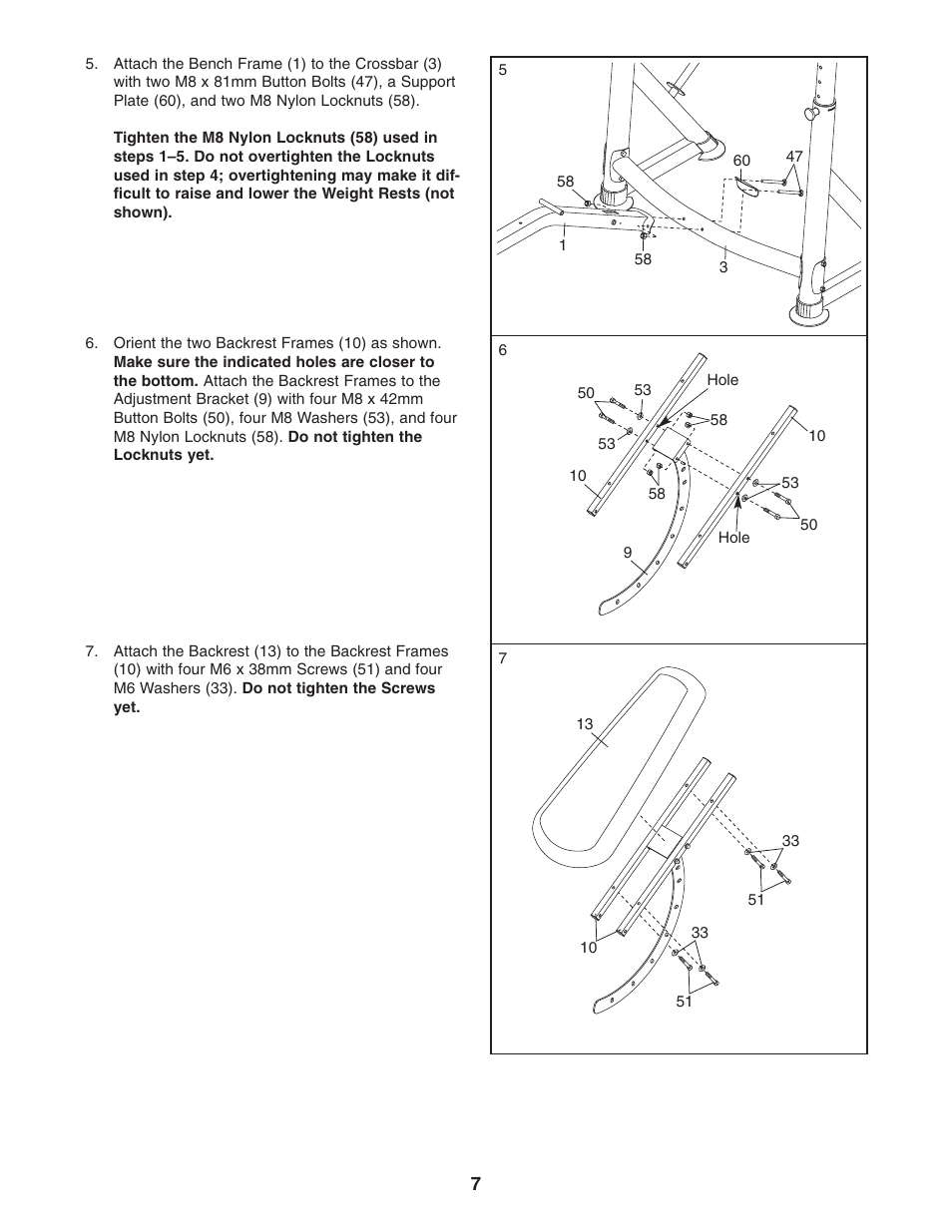 Gold's Gym GB 1500 GGBE19640 User Manual | Page 7 / 19