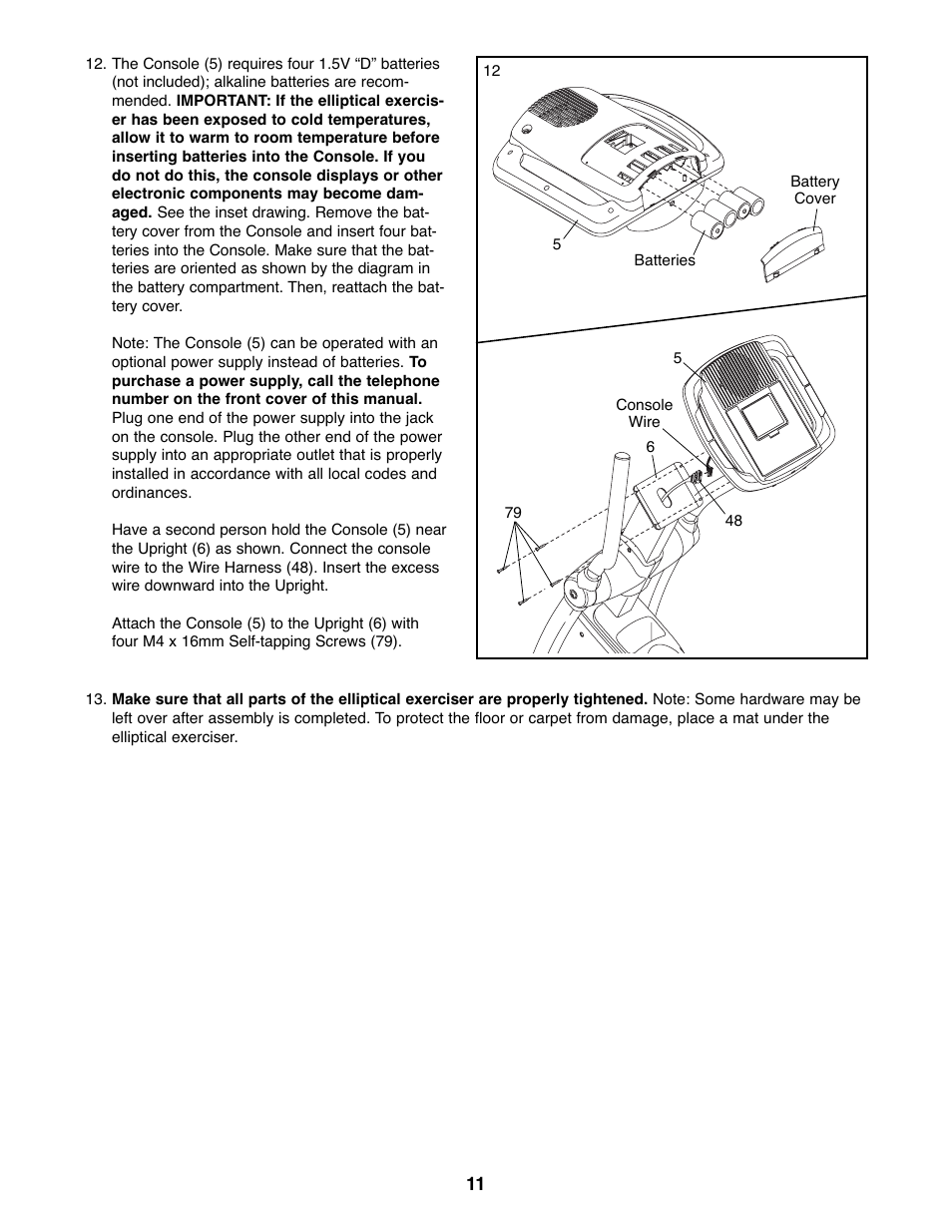 Gold's Gym GGEL60407.1 User Manual | Page 11 / 24