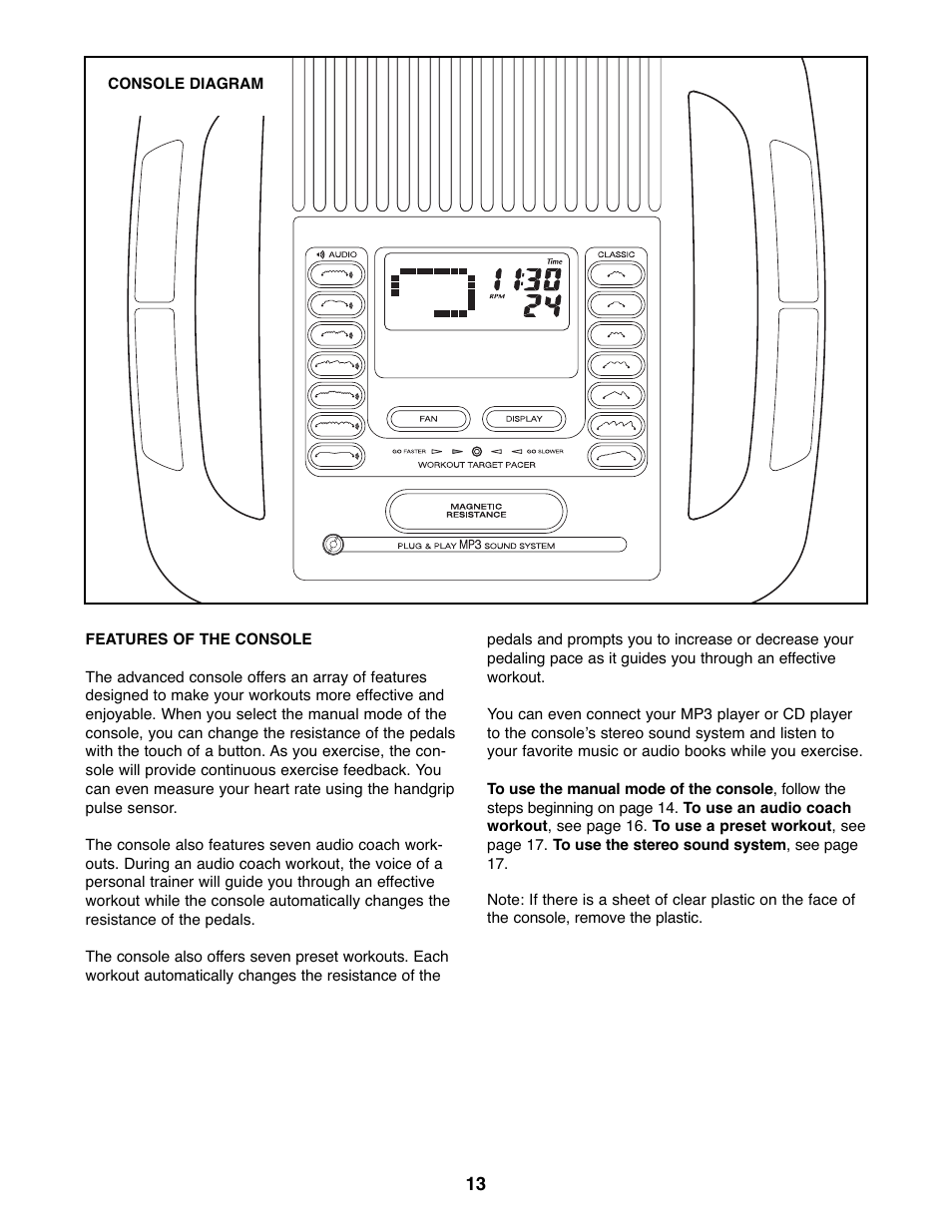 Gold's Gym GGEL60407.1 User Manual | Page 13 / 24