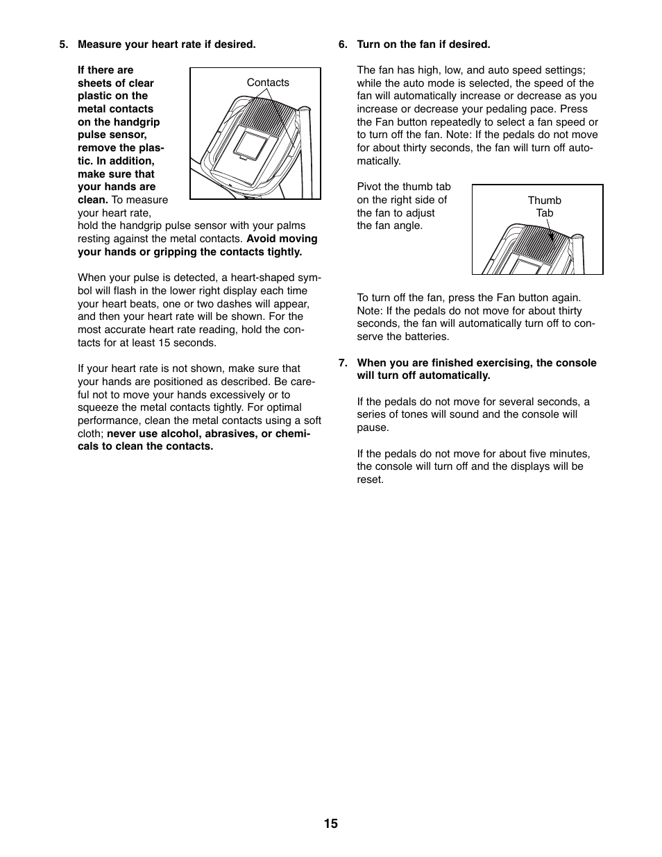 Gold's Gym GGEL60407.1 User Manual | Page 15 / 24