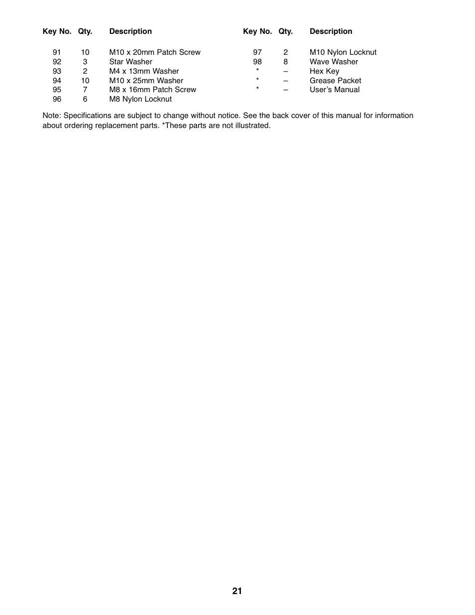 Gold's Gym GGEL60407.1 User Manual | Page 21 / 24