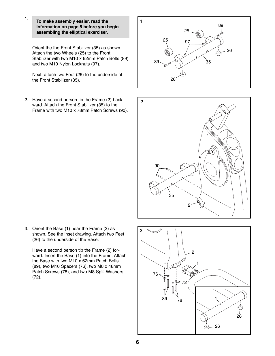 Gold's Gym GGEL60407.1 User Manual | Page 6 / 24