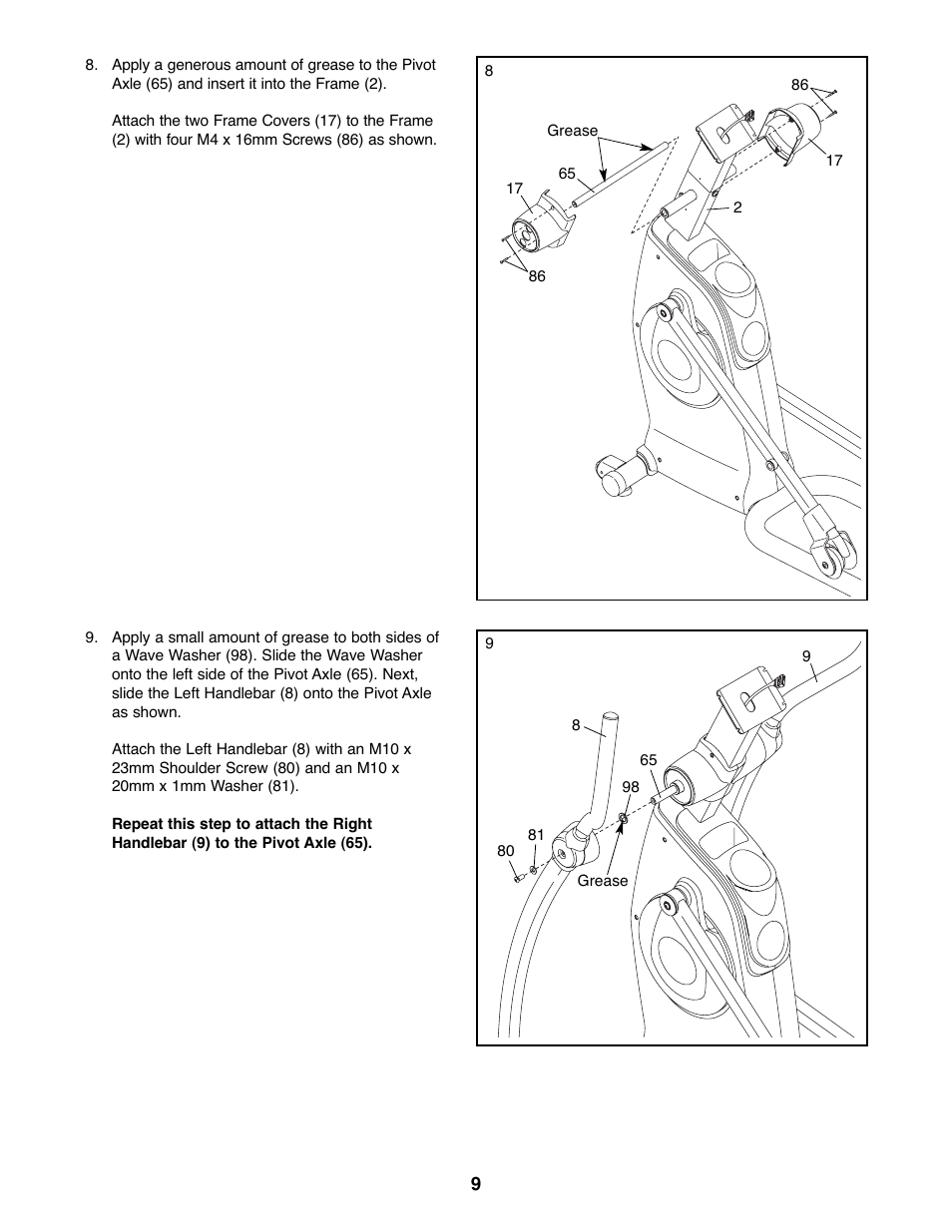 Gold's Gym GGEL60407.1 User Manual | Page 9 / 24