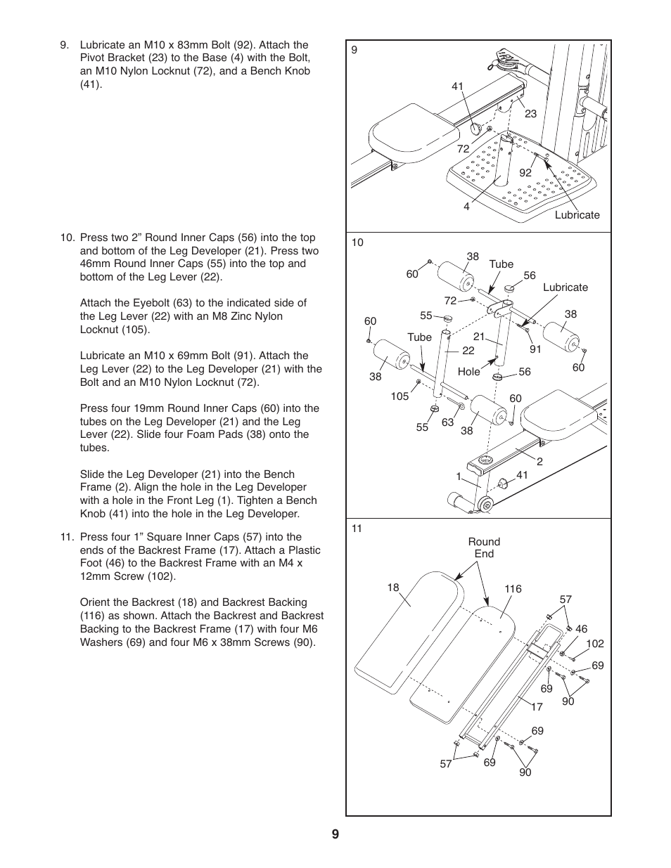 Gold's Gym GGSY2921.0 User Manual | Page 9 / 17