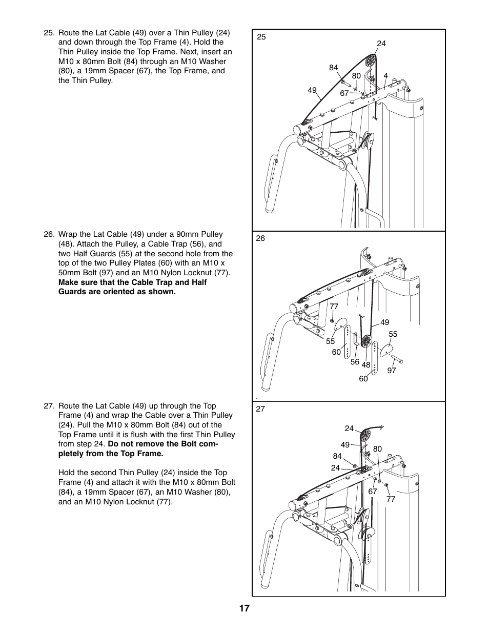 Gold's Gym GGSY3066.1 User Manual | Page 17 / 36