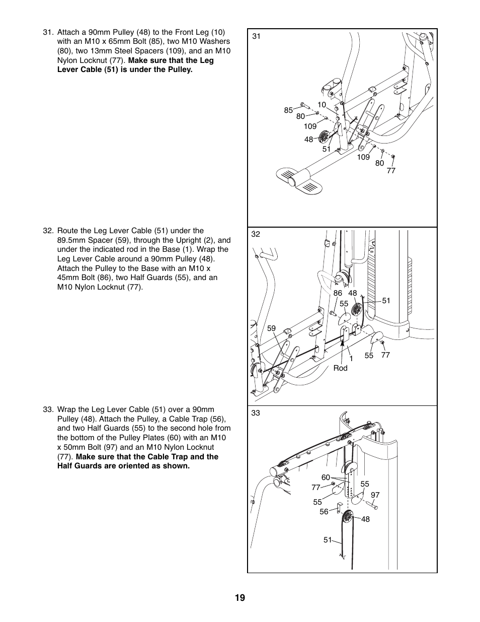 Gold's Gym GGSY3066.1 User Manual | Page 19 / 36