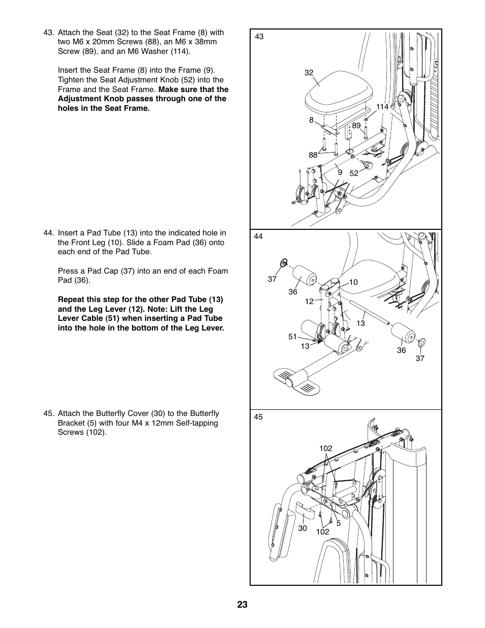 Gold's Gym GGSY3066.1 User Manual | Page 23 / 36